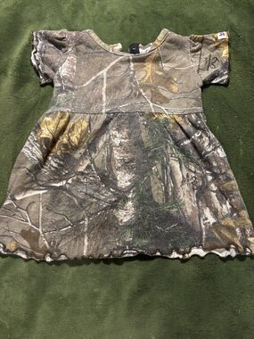 Lil Joey Baby Girl's Infant Camouflage Dress Size 0-3 Months Hunting Camo